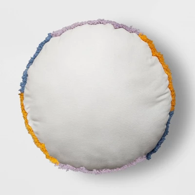 Peace Sign Printed Plush Round Throw Pillow - Room Essentials™ 6 Peace Sign Printed Plush Round Throw Pillow - Room Essentials™ - Image 4