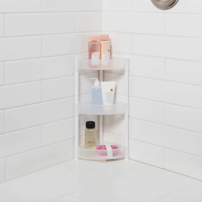 Trilateral Tower Caddy White - Room Essentials™ 3 Trilateral Tower Caddy White - Room Essentials™