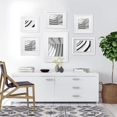 12" X 12" Matted To 8" X 8" Thin Gallery Frame - Room Essentials 6 12" X 12" Matted To 8" X 8" Thin Gallery Frame - Room Essentials - Image 4