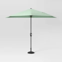 7.813'x8.83' Half Circle Patio Umbrella - Black Pole - Room Essentials™ 15 7.813'x8.83' Half Circle Patio Umbrella - Black Pole - Room Essentials™ -Room Essentials GUEST 7428ca1b 6a0b 4d47 aff8 c994ccff9850
