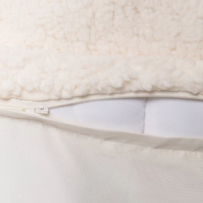 50"x70" Sherpa Weighted Blanket With Removable Cover - Room Essentials™ 3 50"x70" Sherpa Weighted Blanket With Removable Cover - Room Essentials™ - Image 2