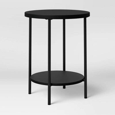 Wood And Metal Round End Table - Room Essentials™ 6 Wood And Metal Round End Table - Room Essentials™ - Image 4