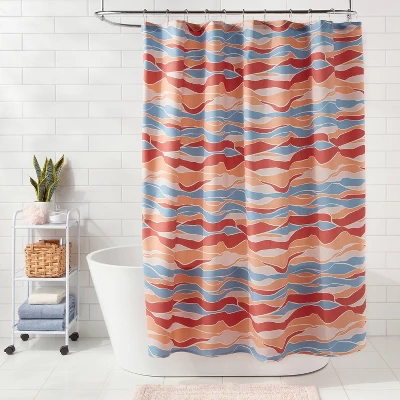 Topography Shower Curtain - Room Essentials™ 3 Topography Shower Curtain - Room Essentials™