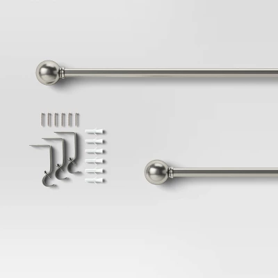 Café Ball Curtain Rod - Room Essentials™ 4 Café Ball Curtain Rod - Room Essentials™ - Image 2