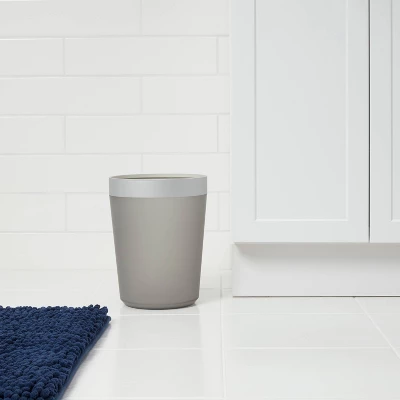 Wastebasket Gray - Room Essentials™ 3 Wastebasket Gray - Room Essentials™